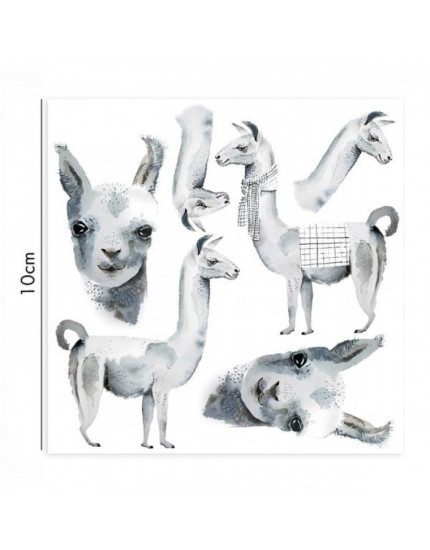 Наклейки для порцеляни Lamas Один розмір