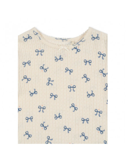 Minnie Pyjamas Blouse Bow Bleu 3