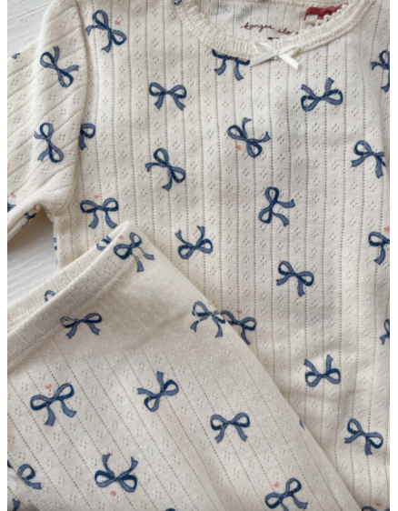 Minnie Pyjamas Pants Bow Bleu 2