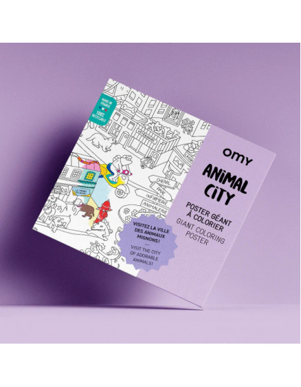 Giant colouring poster Animal City