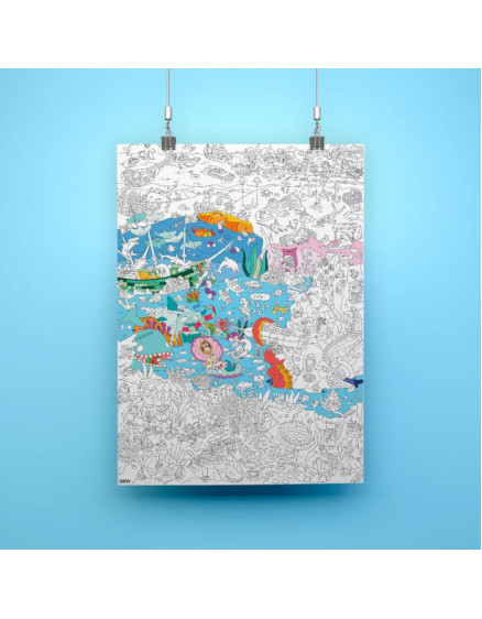 Постер-розмальовка Ocean 2