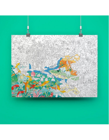 Giant colouring poster Jungle 2