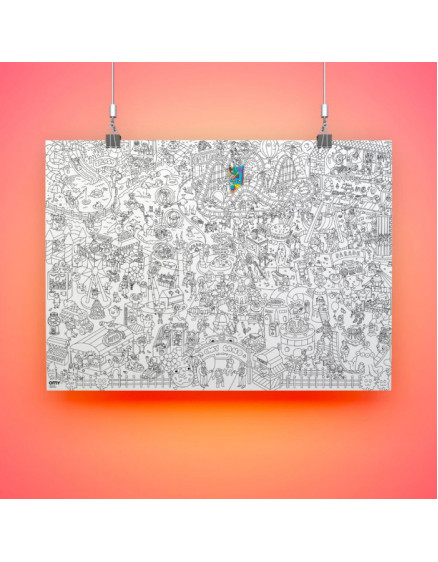 Giant colouring poster Fun Park 2