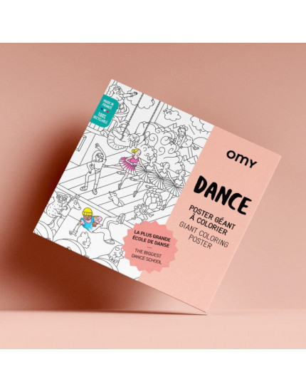 Giant colouring poster Dance