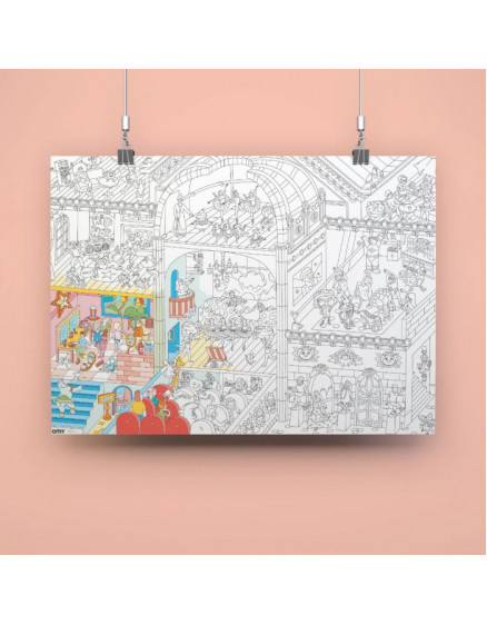 Giant colouring poster Dance 2