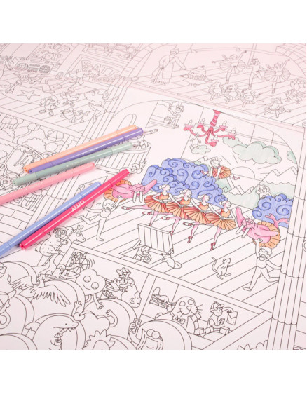 Giant colouring poster Dance 3