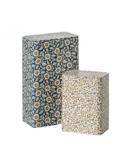 2 x Metal Box Flowers