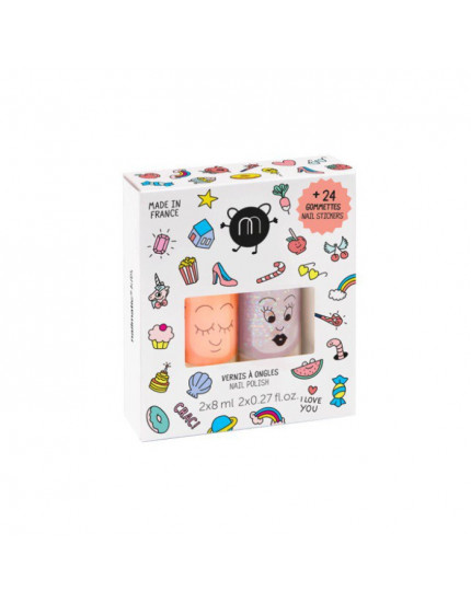 2 x Kids nail Polish Flamingo&Poly