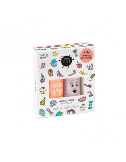 2 x Kids nail Polish Flamingo&Poly