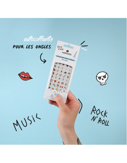 72 stickers for kids Rock