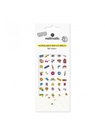 72 stickers for kids - Seventies nails 3