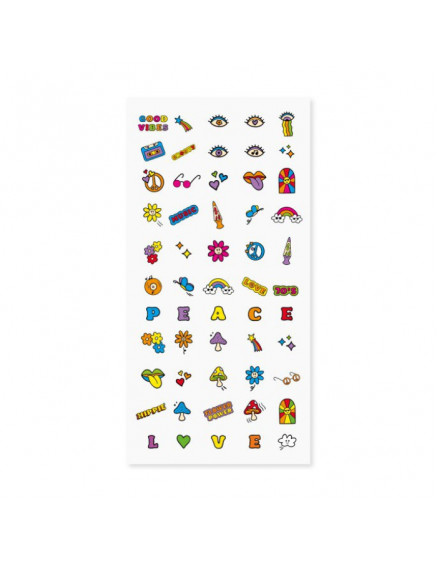 72 stickers for kids - Seventies nails 2