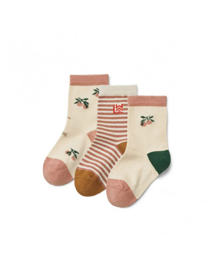 3 x Silas Peach Socks