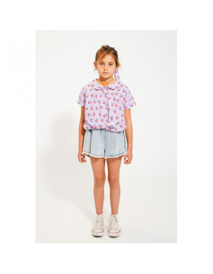 Блуза Peter Pan Collar Purple 2