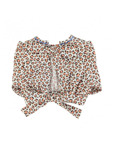 Блуза Cropped with balloon sleeves 2