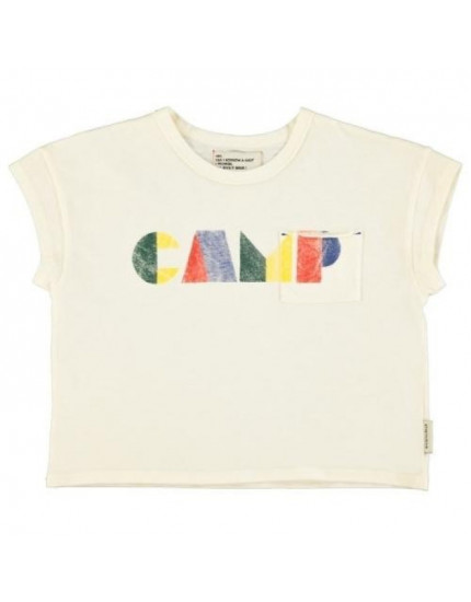 T'shirt ecru w/ multicolor 