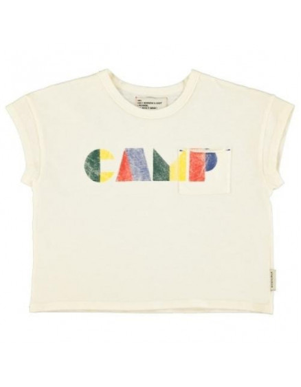 T'shirt ecru w/ multicolor 