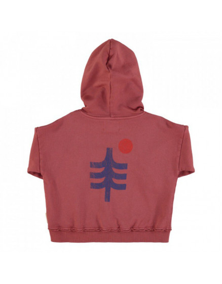 Hooded Sweatshirt Aubergine 2