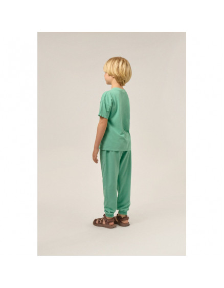 Green Washed Jogging Trousers 3