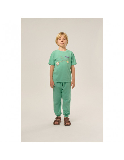 Green Washed Jogging Trousers 2