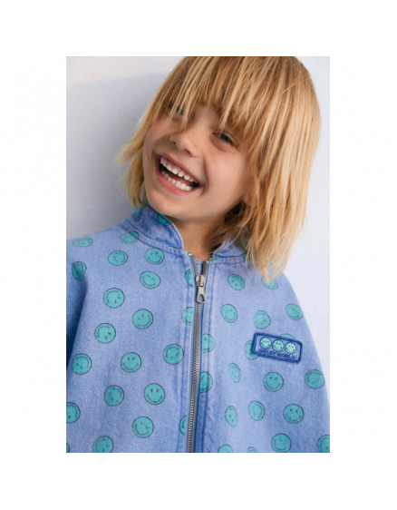 Smiley Denim Bomber 2