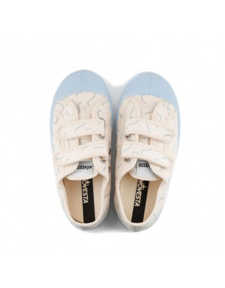 Novesta Beige/Blue Sneakers 2