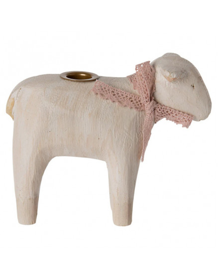 Candle holder, Lamb - Rose 2