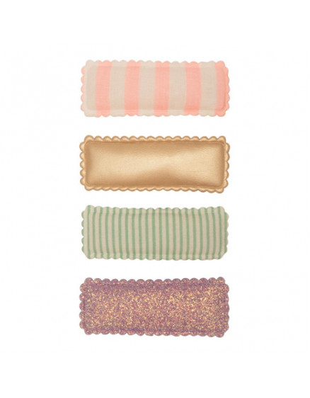4 x Заколки Stripy Rectangular Clic Clacs