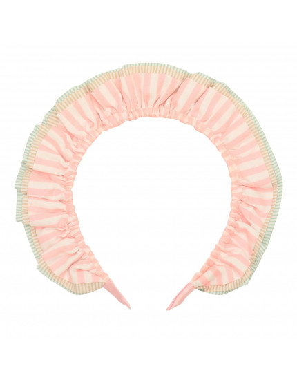 Stripe Ruffle Alice Band