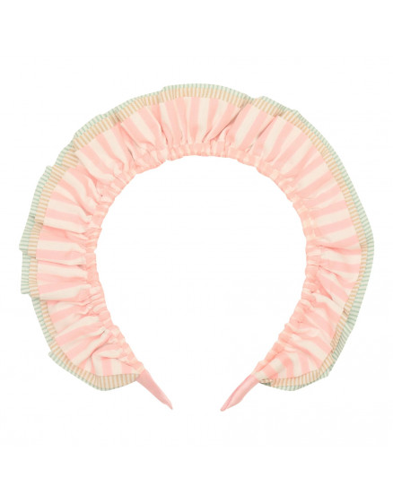 Stripe Ruffle Alice Band