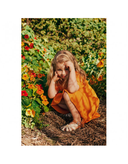 Flower Buckle Sandal Buttermilk 3