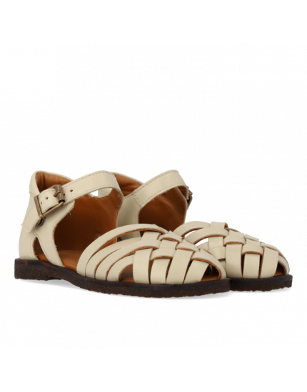 Braid Sandal with Buckle Buttermilk 25