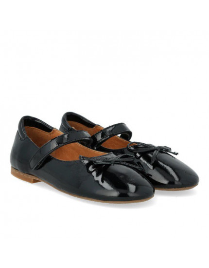 Туфлі Ballerina with Bow & Velcro Black