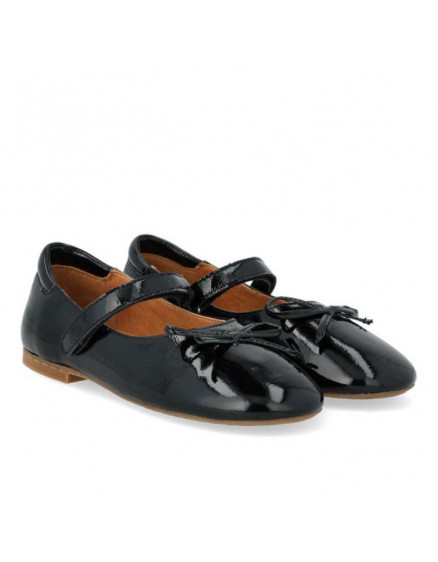Туфлі Ballerina with Bow & Velcro Black