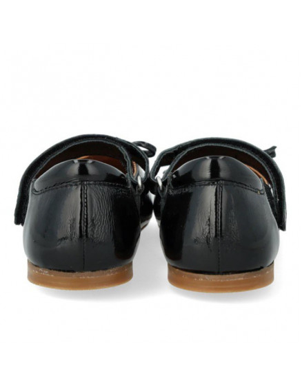 Ballerina with Bow & Velcro Black 6