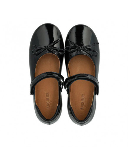 Ballerina with Bow & Velcro Black 5