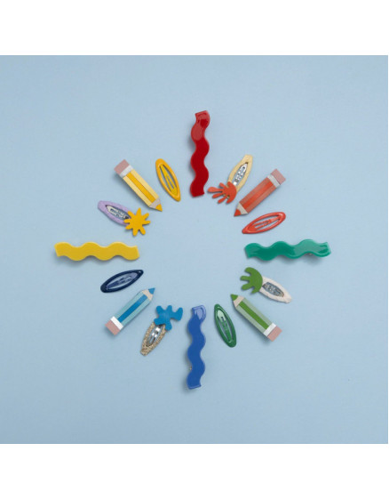 5 х Wiggle Acetate Clips 3