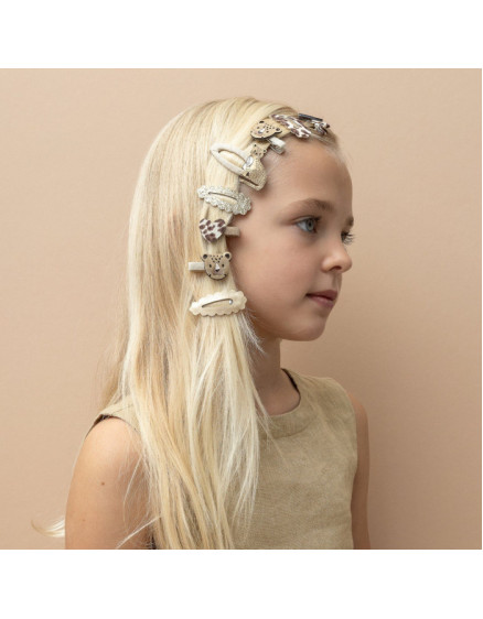 5 х Leopard Scalloped Mini Clic Clacs 4