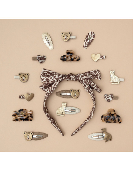 5 х Leopard Scalloped Mini Clic Clacs 2