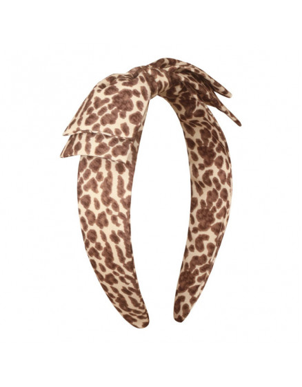 Leopard Edie Bow Alice Band 2