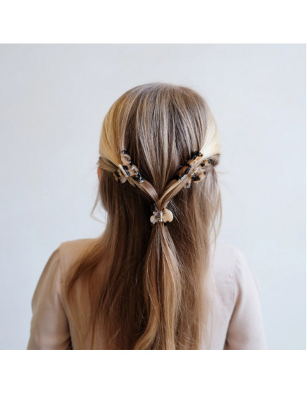 3 х Заколки Assorted Leopard Mini Claw Clips 3