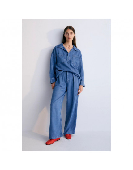 Micenas Woman Pant Mid Blue Denim XL