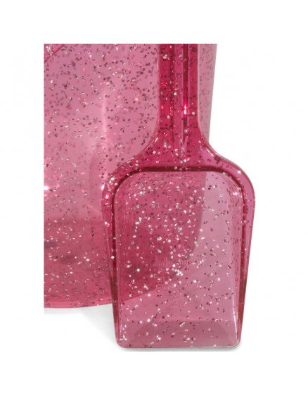 Beach Bucket and Shovel Glitter Pink 2