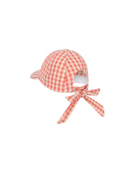 Kim Bow Cap Flamingo Check 2