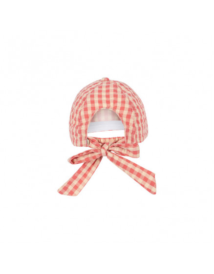 Kim Bow Cap Flamingo Check 3
