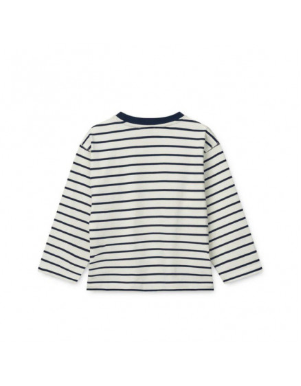 Tyler Stripe Longsleeve T-shirt Navy 3