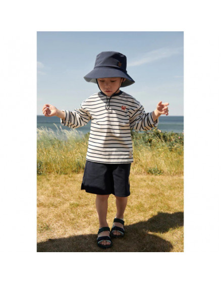 Tyler Stripe Longsleeve T-shirt Navy 2