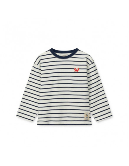 Tyler Stripe Longsleeve T-shirt Navy