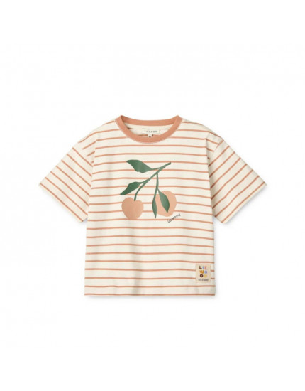 Tyler Placement Shortsleeve T-shirt Peach