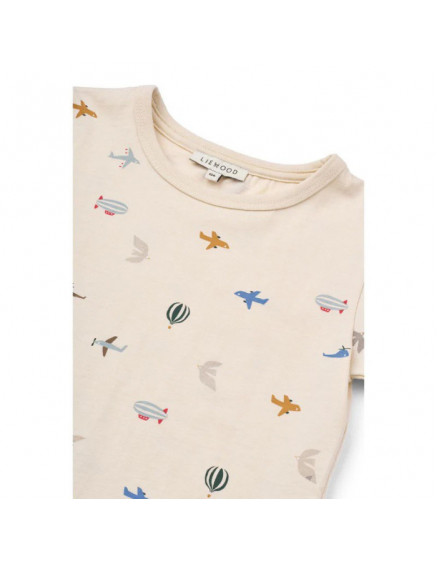 Apia Placement T-shirt Aviator / Ecru 2